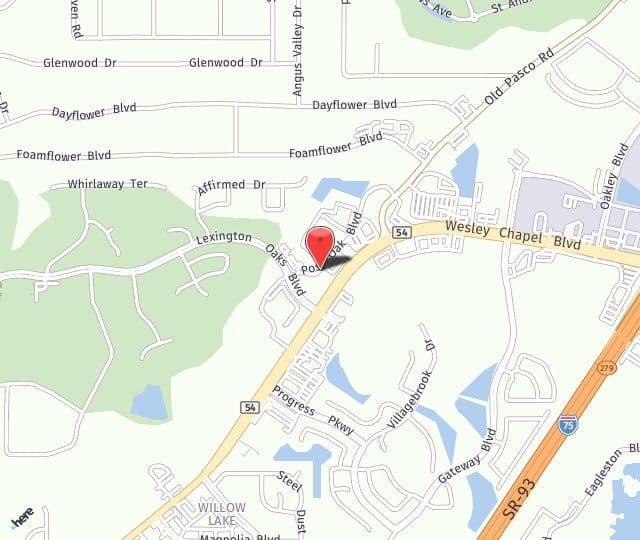 Location Map: 5490 Post Oak Blvd Wesley Chapel, FL 33544